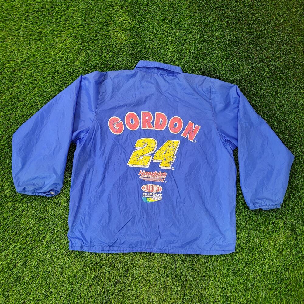 Vintage 90s NASCAR Jacket XL/2XL 26x28 Jeff-Gordon Baggy